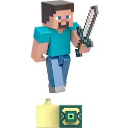 Mattel Minecraft Core Figure Steve, game cha. [Levering: 4-5 dage]